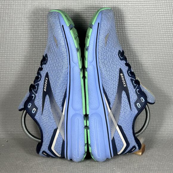 Brooks Ghost 15 Women Size 10 B Peacock Vista Blue Linen Running Shoes Sneakers - Picture 8 of 12